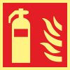 Aluminiumskylt Brandsläckare (Enkelsidig)